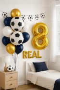 Balon stojak z balonami Real Madryt balony dla kibica urodziny piłka nożna