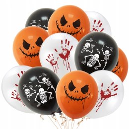 Balony na Halloween balon dynia kościotrup 12 cali 10szt straszne dekoracje