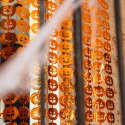 Dekoracja wisząca kurtyna dynie do żłobka przedszkola zdjęć na Halloween