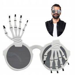 Śmieszne okulary kościotrup gadżety stroje prezent na Halloween do zdjęć