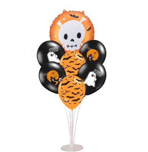 Stojak na balony girlanda dynia dynie kurtyna nietoperze napis Halloween