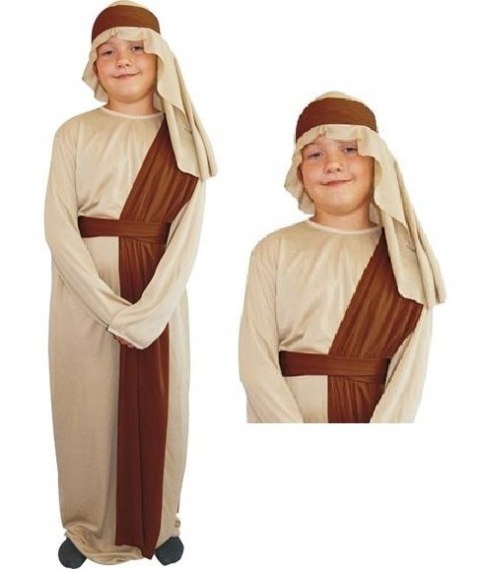 Strój JÓZEF przebranie Św Józefa pastuszka na Jasełka Bal 130/140cm 9-12lat
