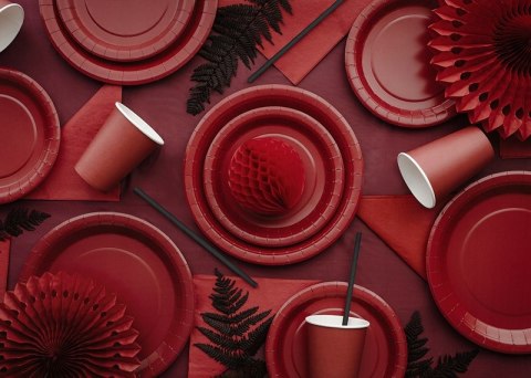 Talerzyki kubeczki papierowe urodzinowe FC Barcelona piłka nożna 12 kpl.