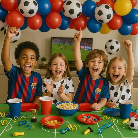 Serwetki papierowe w barwach FC Barcelona 40 szt. urodziny piłka nożna