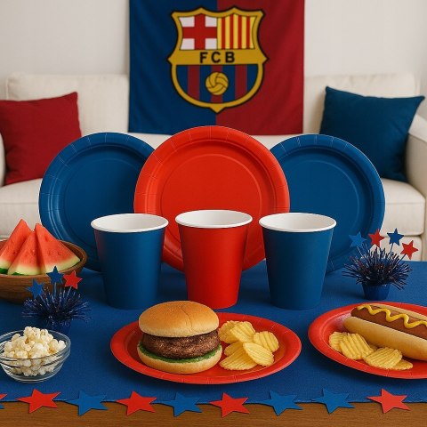 Serwetki papierowe w barwach FC Barcelona 40 szt. urodziny piłka nożna