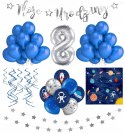 Balony serwetki girlanda dekoracje planety gwiazdy zestaw urodzinowy KOSMOS
