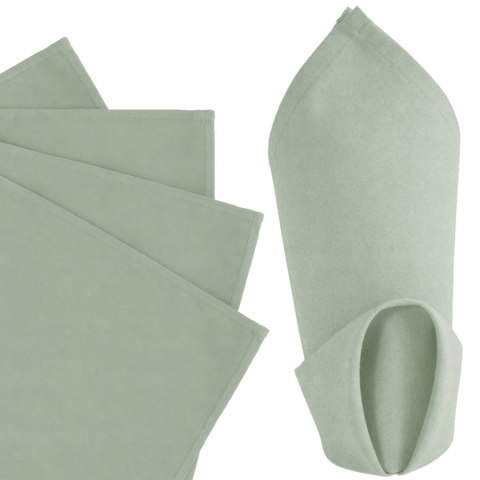 Serwetki materiałowe zielone komunijne na I Komunię Chrzest 35x35cm 4szt