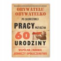Zaproszenia na 60 sześćdziesiąte urodziny sześćdziesiątkę styl PRL KOPERTA